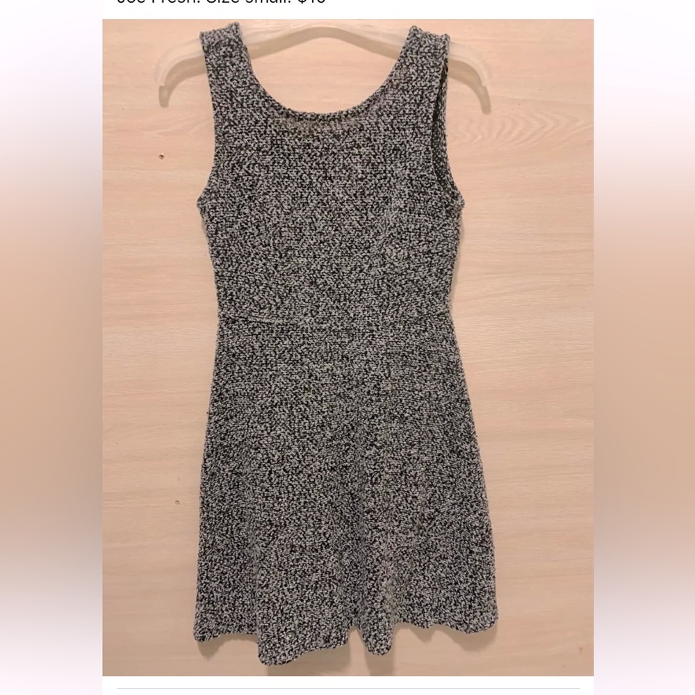 Joe fresh white and black dress size small